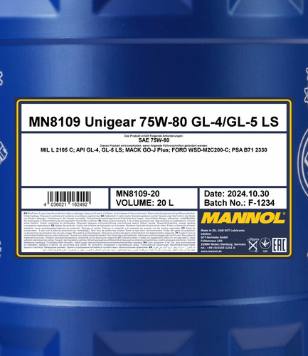 Olio cambio mannol unigear - olio,